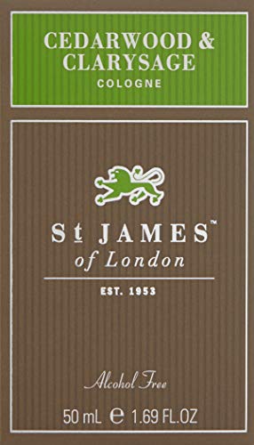 St James of London Cedarwood & Clarysage Cologne, 1.69 Fl Oz