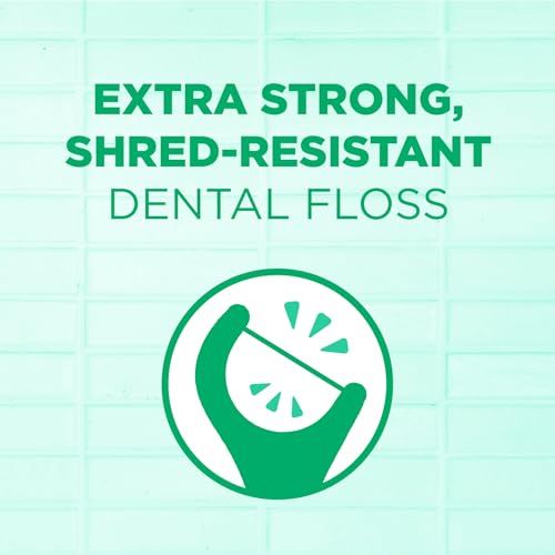 GUM Professional Clean Floss Picks - Extra Strong Shred-Resistant Floss, Easy Grip Handle - Dental Flossers for Adults - Fresh Mint Flavor, 90 Count (Pack of 3)