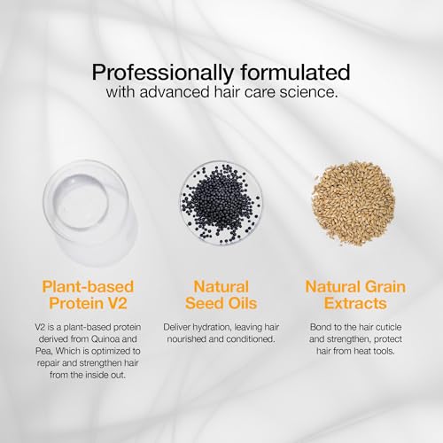 Global Keratin GKhair ThermalStyleHer - 100ml/3.4oz Heat Styling Protection Anti Frizz Hair Cream Thermal Flat Ironing Style Protector for Men & Women (3.4 Ounce)