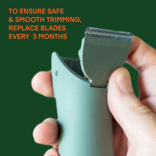 Meridian - Trimmer Replacement Blade - Onyx Ceramic Blades for Electric Body & Pubic Hair Trimmer - 1 Pack