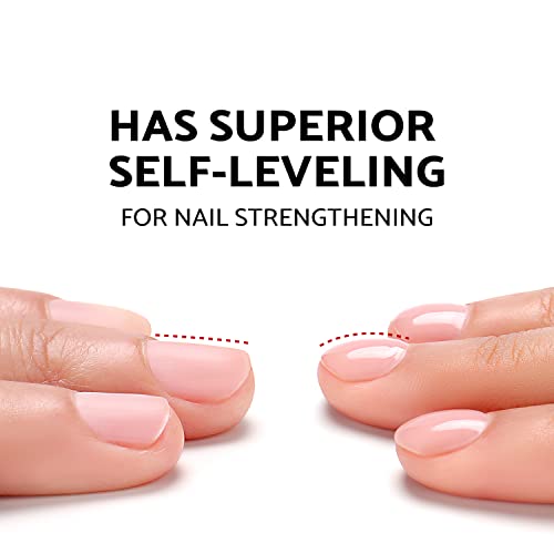 AIMEILI Hema Free Rubber Base Gel For Nails, Soak Off U V LED Clear Sheer Gel Nail Polish, 4 in 1 Nail Strengthen/Enhance/Base Coat/Color Gel Polish Set Of 6pcs X 10ml - Kit 44