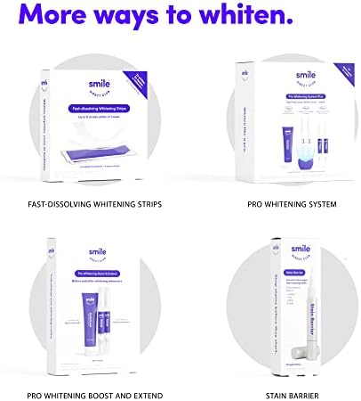 SmileDirectClub Teeth Whitening Kit with Lip Balm - 4 Pack 1.4ml Gel Pens - Professional Strength Hydrogen Peroxide