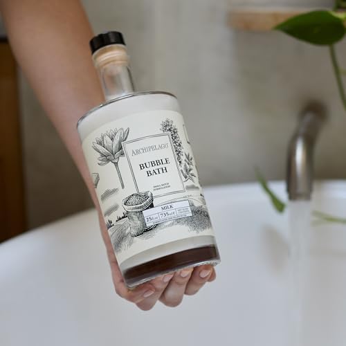 Archipelago Botanicals Luxury Milk Bubble Bath, Daily Body Wash, Moisturizing and Hydrating Gentle Bubble Bath, Helps Refresh, Restore and Soothe All Skin Types, 25.0 fl oz