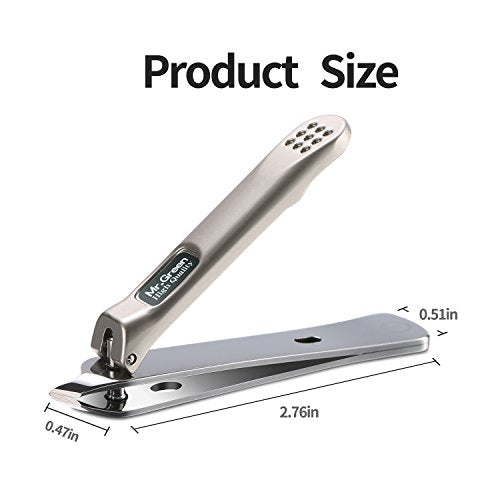 Nail Clippers, Cuticle Clipper, Medical Grade Stainless Steel, Sharp and Durable Nail Cutter for Men and Women (M-1110plus)
