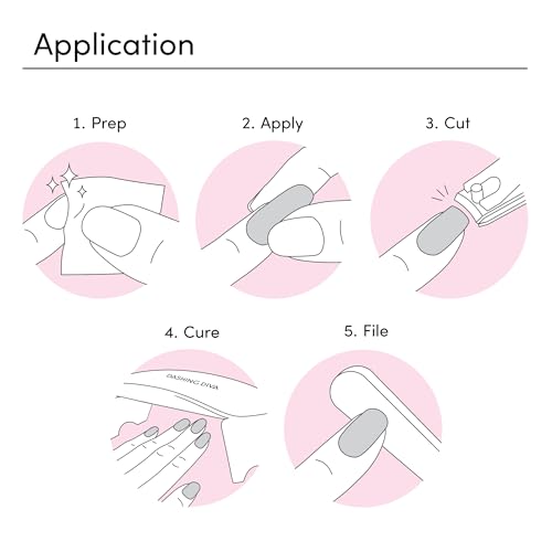 Dashing Diva Glaze Pedicure Nail Strip Set - Dragon Fruit Sorbet - Long Lasting, Chip Resistant, Semi-Cured Gel Nail Strips - Summer Gel Set - 4-Piece Pedicure Kit with 32 Strips