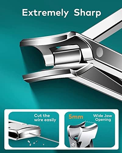 MR.GREEN Portable Nail ClippersMedical Grade Stainless Steel Foldable Nail Cutter Ultra Slim Travel Design