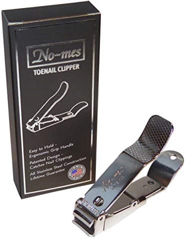 Toenail Clipper, Catches Clippings, Patented Ergonomic Grip, Built-in Nail File, Made in USA