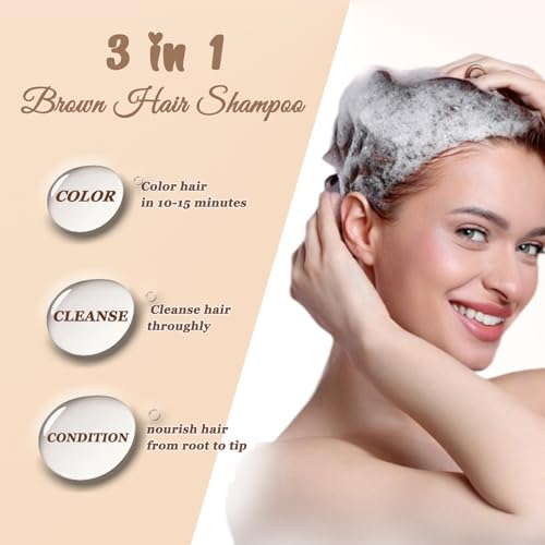 Silver Gray Hair Dye, Hair Dye Shampoo 3 in 1, Silver Hair Shampoo, Hair Color Shampoo for Gray Hair, Champu Para Canas & Shampoo Para Canas Mujer