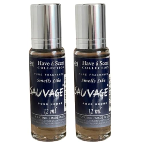 Smell Like Sauvage Pour Homme for Men Roll On Oil 12ml (Pack of 2)
