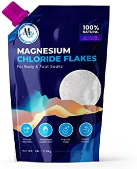 Dead Sea Magnesium Flakes Bath Salts | Premium Magnesium Supplement Bath Salts (5 Pound)