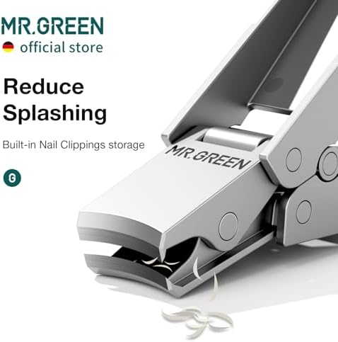 MR.GREEN Innovative Folding Nail Clippers Collapsible Nail Cutters Stainless Steel Nail Scissors Portable Travel Manicure Tools