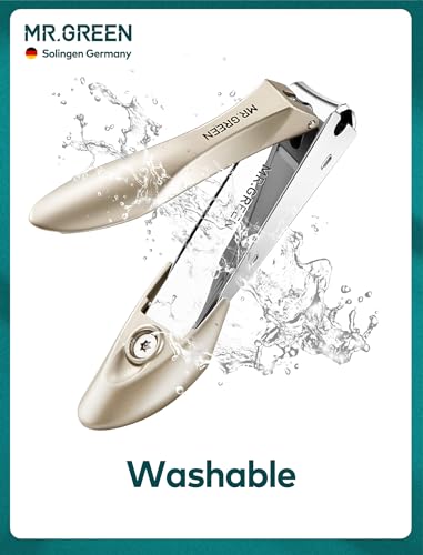 Nail Clippers for Thick Nails, Professional Nail Cutter with Catcher, Medical Grade Stainless Steel, Sharp and Durable Nail Clipper Kit for Men and Women, Bionics Design(Small and Big) M-1210plus