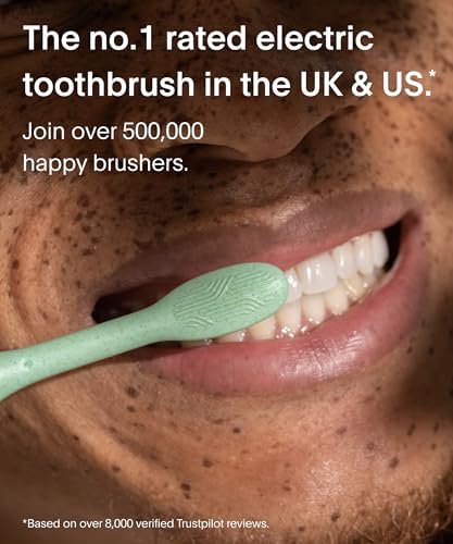 Recyclable Plant-Based, Electric Toothbrush Heads - Built-in Tongue Scraper, Long Lasting Replacement Heads | Compatible Only Sonic Electric Toothbrush - Winter Fern, Pack of 3