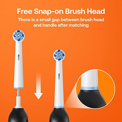 Replacement Toothbrush Heads | Compatible with All Oral-B Braun Handles (Except iO and Sonic) | Electric Toothbrush Round Brush Heads Refill Pro 500/1000/1500/3000/3757/5000/7000/7500/8000/R2, 5 Count