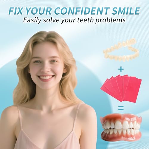 Dentures DIY Kit, Create Your Perfect Smile at Home: DIY Denture Fake Teeth Kit - Easy, Affordable, and Customizable Denture Solution-X05