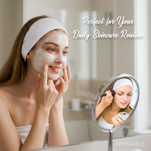 Appearus Professional Disposable Headbands with Single Snap Tab - 100 Pack Individually Wrapped Spa Headbands for Estheticians, Makeup Artists & Salon Professionals