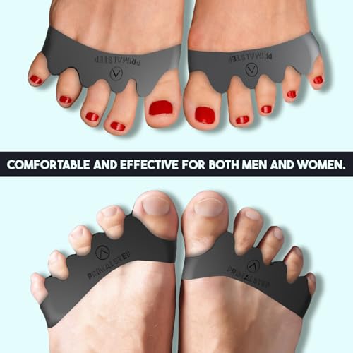 Size XL Toe Separators - Over 50% Thicker & More Durable - Dr. Recommended - Loved by Those with Bunions or Plantar Fasciitis - Toe Spacers for Athletic Mobility (Extra Large)