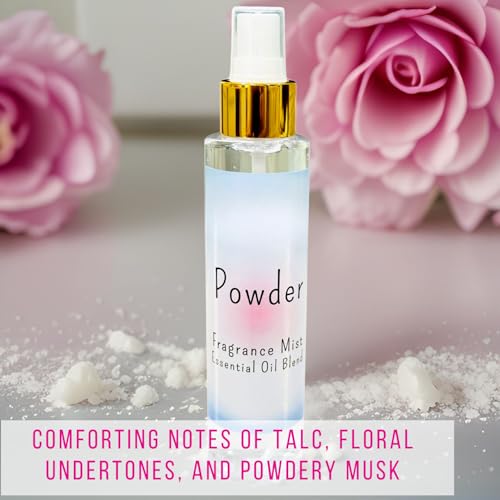 BABY POWDER Soft & Fresh Women’s Body Mist, Fine Fragranced Body Misting Spray, Sensual light scent Fragrance, Hair & Body Spritz Essential Oils 6oz.