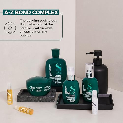 Alfaparf Milano Semi di Lino Reconstruction Reparative Sulfate Free Shampoo for Damaged Hair - Color Safe - Repairs, Restores Fiber & Elasticity - Paraben Free - Vegan (33.8 oz)