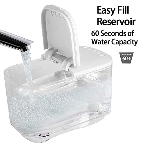 Replacement Parts for Waterflosser Oral Irrigator Dental Compatible with Waterpik Sonic Fusion Portable Water Flosser SF-02W SF-02 Reservoir Gasket Valve (SF-02 White Tank)