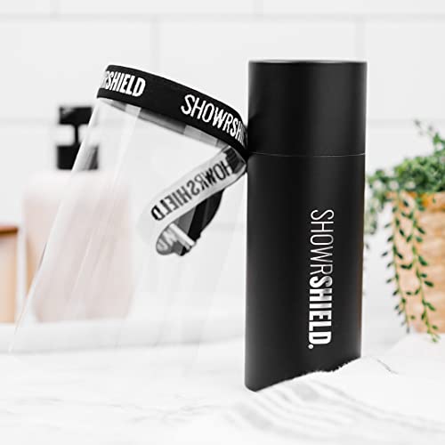 Keeps your face dry while your showering & shampooing. Any reason to keep your face dry while in the shower.