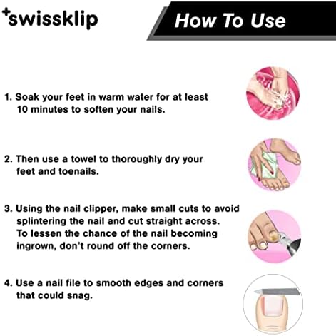 Swissklip Toenail Clippers | Heavy Duty Toe Nail Clippers I Toenail Clippers for Thick Nails I Big Toe Nail Clippers for Thick Toenails I Heavy Duty Nail Clippers for Thick Nail