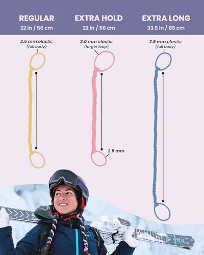 Rip Tie 24" x 3mm Extra Hold Soft Hair Tie for Women, 3 Pack Multicolor – Tangle Free Ponytail Holders – Prevents Hair Damage – Ideal for Activities like Surfing, Exercising, Running, and More