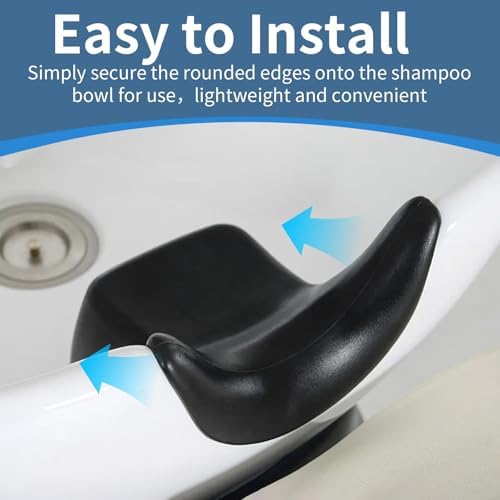 Silicone Shampoo Bowl Neck Cushion - Ergonomic Salon Hair Washing Neck Support Pillow, Non-Slip Shampoo Tray Neck Rest for Spa and Salon Basins, Comfortable Hairdressing Sink Accessory for Hair Care