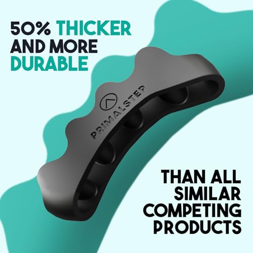 Size XL Toe Separators - Over 50% Thicker & More Durable - Dr. Recommended - Loved by Those with Bunions or Plantar Fasciitis - Toe Spacers for Athletic Mobility (Extra Large)