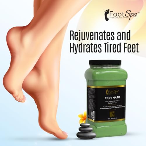 Cream Mask for foot, 128 Oz With Peppermint and Eucalyptus Oil - Pedicure Massage for Tired Feet and Body, Hydrating, Fresh Skin - Infused with Hyaluronic Acid, Amino Acids, Panthenol