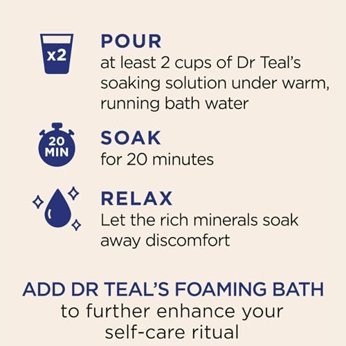 Dr Teal's Cozy Vanilla Season Comfort Pure Epsom Salt Soak and Cozy Vanilla Season Foaming Bath Duo Pack