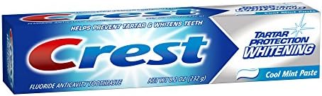 Crest Tartar Protection Whitening Cool Mint Flavor Toothpaste 8.2 Oz (Pack of 4)