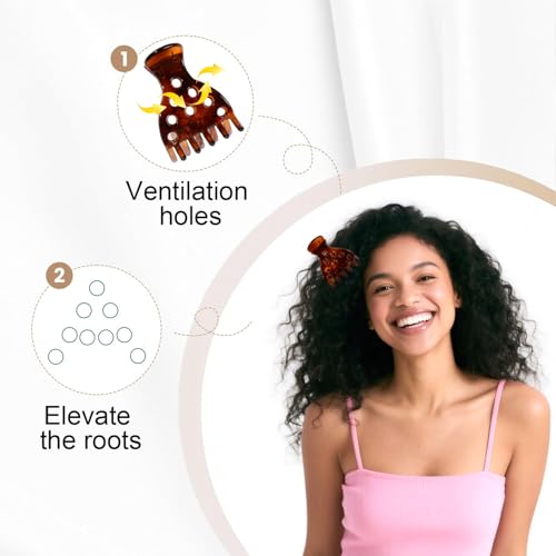 9 Hair Volume Clip for Styling,Root Claw Clips for Women Curly Thick Hair, Root Liffter for Bounce Curl