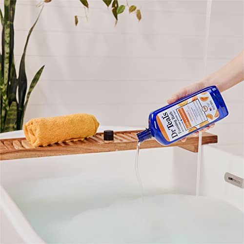 Dr Teal's Pure Epsom Salt Soak, Glow & Radiance with Vitamin C & Citrus Essential Oils, 3 lbs (Pack of 4)