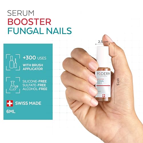PODERM – TOENAIL RENEWAL BOOSTER – TEA TREE oil-serum - Restores Appearance of Discolored/Damaged Nails – Toe and Fingernail Repair – 100% Natural Ingredients and Vegan – Express Renewal – Swiss Made