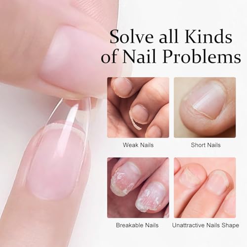 Major Dijit Gel Nail Kit - Beginner Gel Nail Set with Nail Drill, 0.5oz 4-in-1 Nail Glue, 500PCS Almond Nail Tips, UV Lamp for Nail Extension & Art