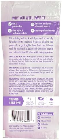Mr. Bubble Calm & Sleep Bath Soak with Epsom Salt, 2 oz., Pack of 12