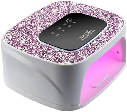 Cordless Nail Lamp 168W Rechargeable UV Light for Gel Nails LED Nail Dryer with 4 Timer Modes Perfect for Salon and Home Use Portable Cordless Design Continuous Use Up to 4-5 Hours
