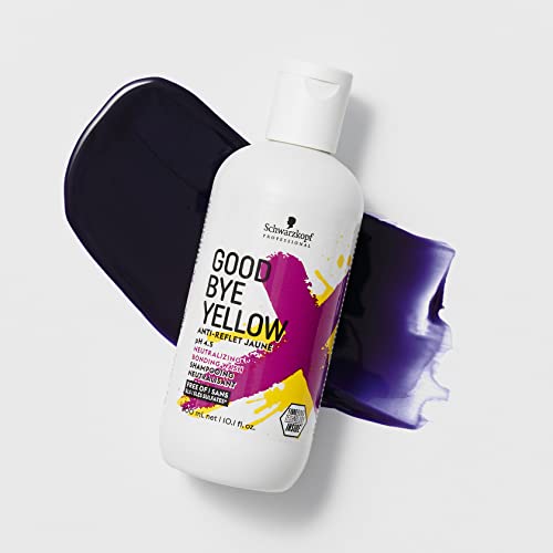 GOODBYE YELLOW Neutralizing Wash Shampoo – Color Balancing for Brassy and Yellow Tones – Cleansing Vegan Hair Care with Purple and Blue Pigments