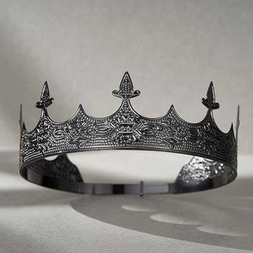 King Crown for Men Crowns Tiara for Birthday Party Costume