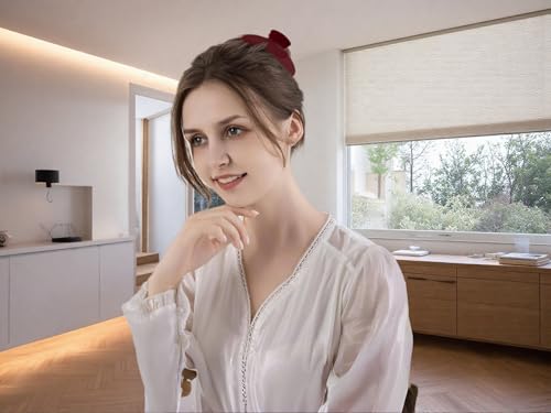 The OideGuiing Durable Acetate Hair Clips - 4-Inch Cherry Red Claw Clips for Fine and Thick Hair (Red)