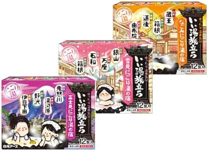 “Iiyu Tabidachi“ hot Spring Onsen Bath Salt 12 Types 36bags