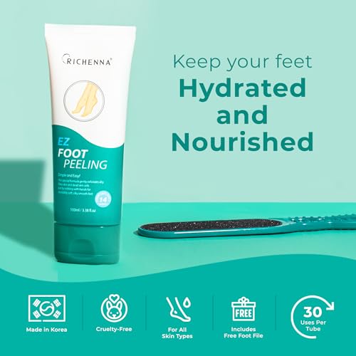 EZ Foot Care Cream - Advanced Exfoliating Urea Foot Cream for Dry Cracked Heels and Feet | 14 Natural Ingredients | Repairs, Hydrates and Smoothens Dry Cracked Feet - 100ml /3.38 fl. oz