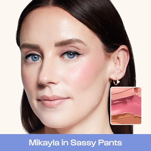 Alleyoop Stack The Odds - Stackable Makeup Palette - Cream Blush, Contour, Bronzer & Highlighter Blendable Cream Make up Palette - Natural, Glowy Finish - Makeup Stacks for Travel, Sassy Pants