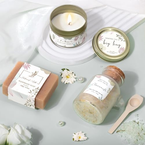 Gifts for Women, Get Well Soon Self Care Package Box, Sending Hug Baskets Thinking of You Gift for Women Her New Mom Best Friend Birthday (Sage Green)