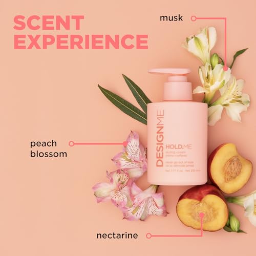 Design.Me HOLD.ME Styling Cream | Hair Smoothing Cream for Blowouts & Sleek Looks | Hydrating, Tames Frizz & Flyaways, Adds Shine & Smooths | Soft Hold | Air Dry or Blow Dry for All Hair Types