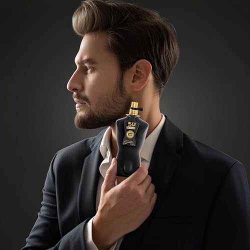 Hybrid & Company Blue For Men Ultra Noir Eau De Toilette Vaporisateur Natural Spray 3.4 Fl Oz