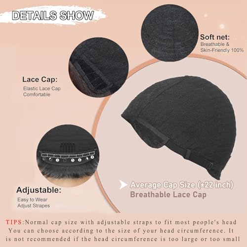 Pixie Cut Wig Human Hair Short Pixie Cut Wigs for Black Women Human Hair Glueless pixie Layered None Lace Front Wig with Bangs Natural Straight Full Machine Made 1B Color