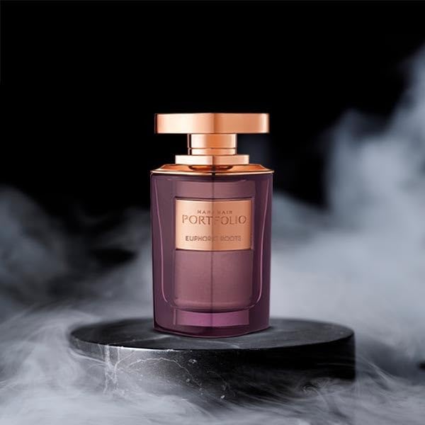 Al Haramain Portfolio Euphoric Roots - Arabian Perfume for Women - Floral Fruity Fragrance with Rose, Jasmine, Citrus, Amber, Musk - Arabic Long Lasting Scent - Eau de Parfum - 2.5 oz EDP Spray