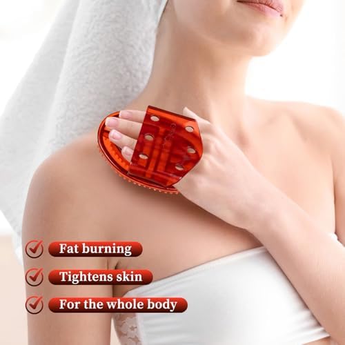 Meridian Pressure Brush, Cepillos Meridianos, 2Pcs Massage Brush for Full Body SPA Massager Relaxation (BrownRed (Without Essential Oils))